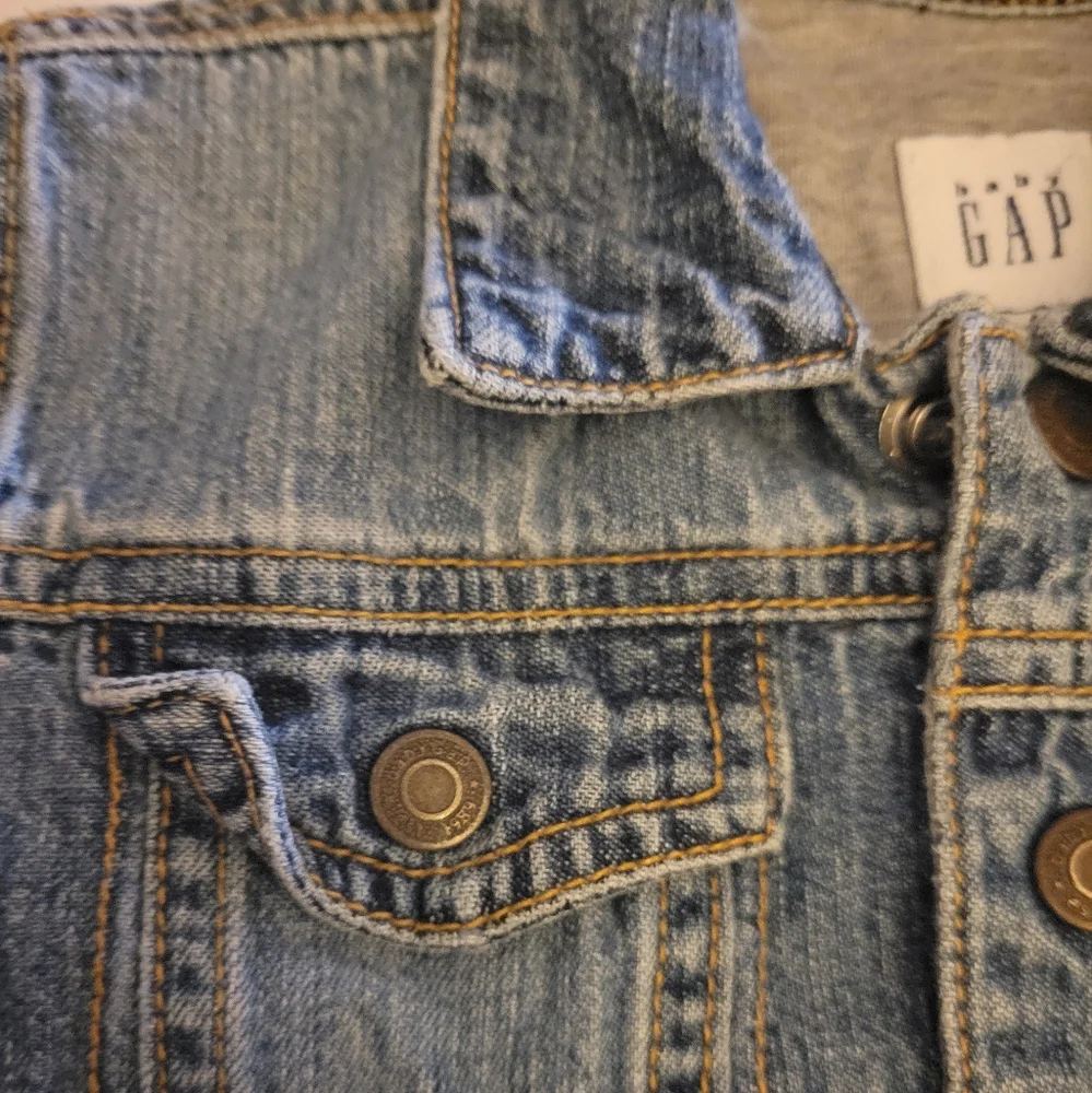 Infant 3-6 Months Baby Gap Icon Lined Denim‎ Jacket Jersey